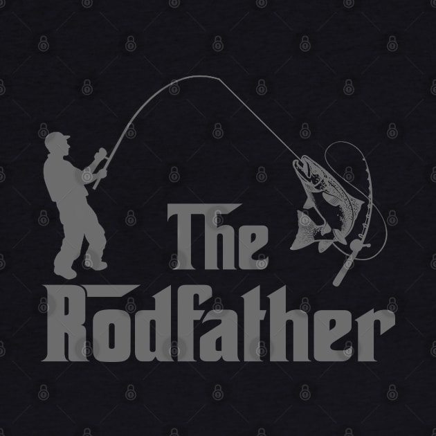 The Rodfather Funny Fishing Gift for Fisherman by DragonTees